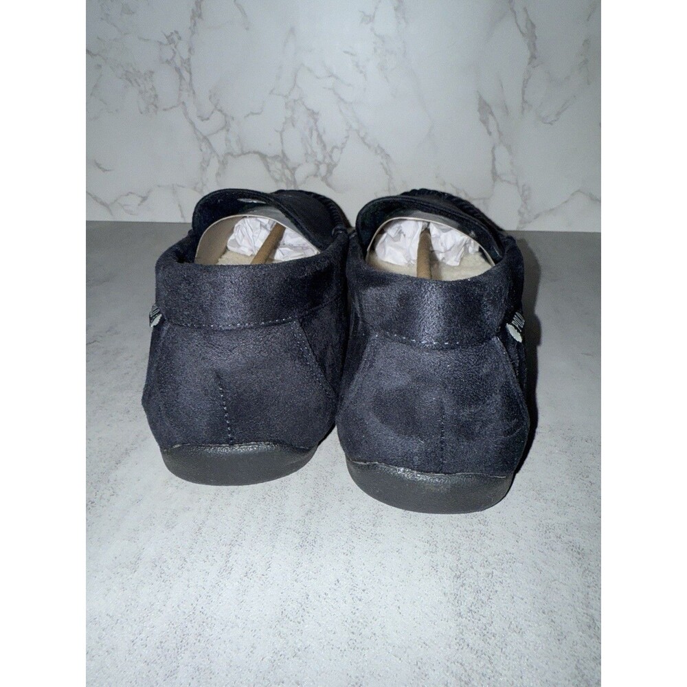 Polo Ralph Lauren Collins Bear Suede Moccasin Slippers Navy Size 11 - Picture 3 of 12